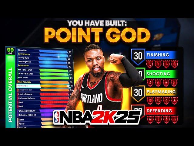 *NEW* 2-WAY DEMIGOD POINT GUARD BUILD is DOMINATING NBA 2K25! OVERPOWERED BUILD! best build 2k25