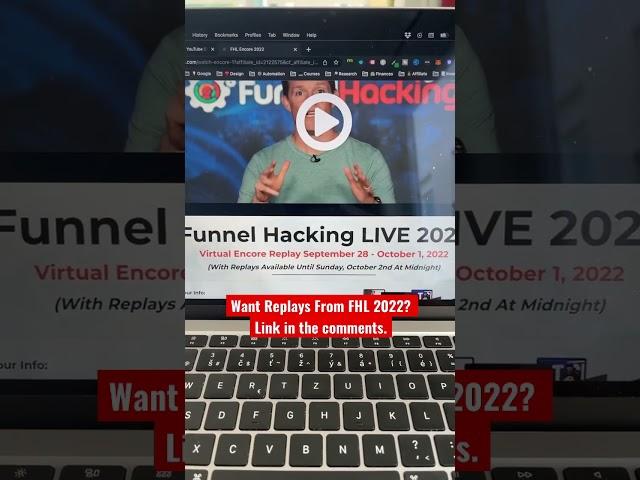 Funnel Hacking Live 2022 Replays  #shorts #clickfunnels #russellbrunson #clickfunnel