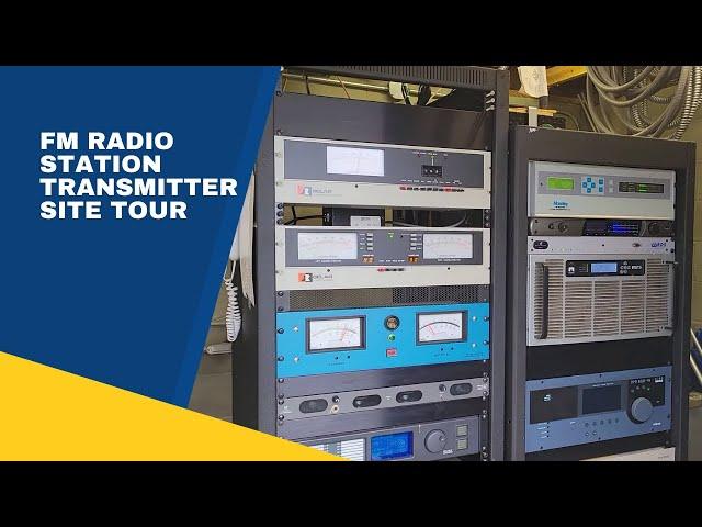 Tour of a FM radio station transmitter site