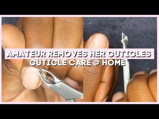 HOW TO CUT CUTICLES FROM NAILS AT HOME (Step by step)