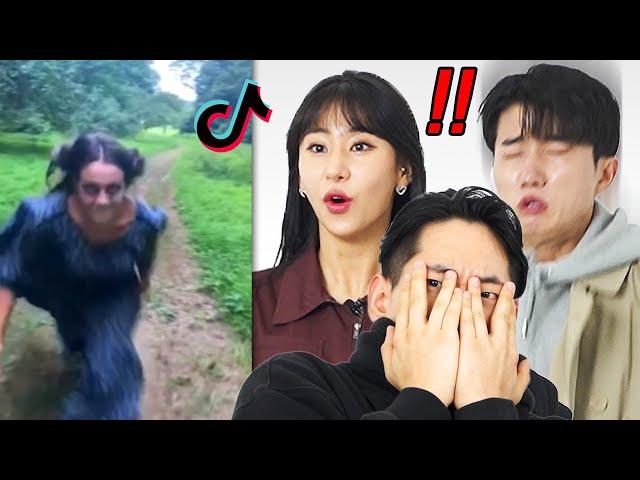 Boys VS Girls Try not to scream challengeㅣScary Tiktok compilation