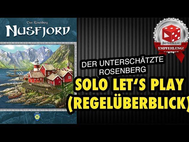 Let's Play: Nusfjord (Uwe Rosenberg, Lookout 2017) - ein Rosenberg für Kenner & Genießer