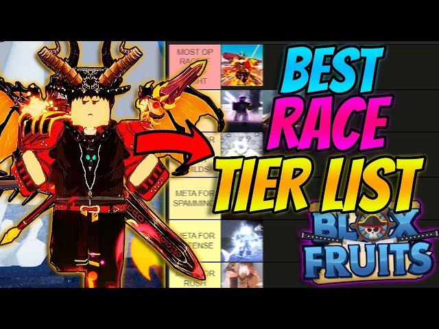 NEW *Best* Tier List For All Races In Blox Fruits!