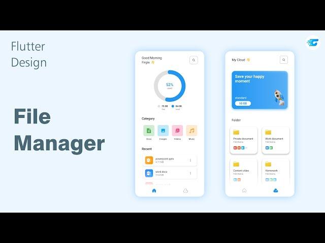 Mobile File Manager - Flutter Design