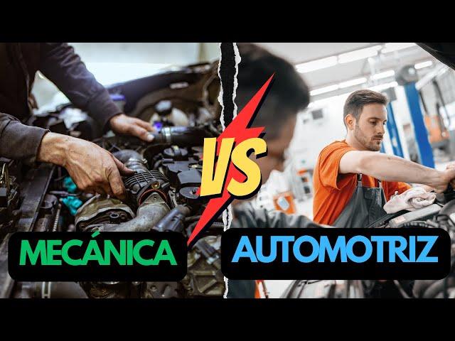 DIFERENCIA entre INGENIERÍA MECÁNICA e INGENIERÍA AUTOMOTRIZ