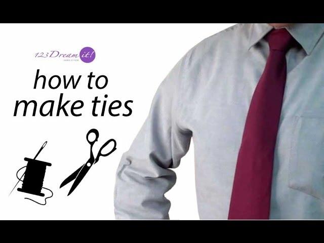 How to make ties - Sewing tutorial