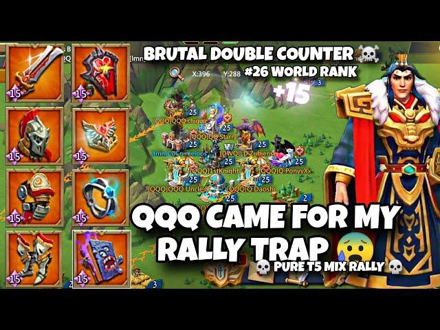 QQQ DESTROYED MY RALLY TRAP | PURE MIX RALLY BURNS | #rallytraplordsmobile #rallytrap #lordsmobile