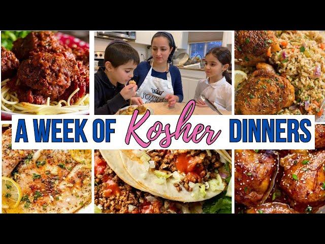 KOSHER MEAL PREP || A WEEK OF KOSHER DINNERS/ WHAT WE EAT IN A WEEK/ Orthodox Jewish