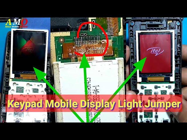 Itel Keypad Phone Display Light Jumper || Itel Mobile LCD Light Jumped Solution || Itel it2150 LCD