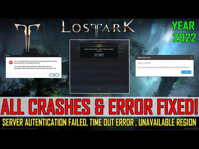 Fix Lost Ark Crashes, Not Launching, Connection Timed Out Error, Corrupted Data Found & Server Error