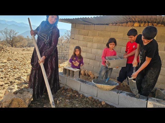 Building a Shelter for a Donkey | Akram and Her Children’s Heartwarming Effort