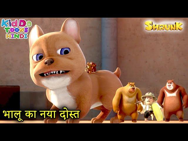 भालू का नया दोस्त | Bablu Dablu Shrunk Cartoon | Candy Quest | Boonie Bears Shrunk | Kiddo Toons