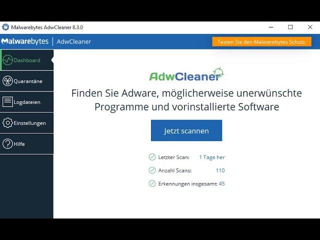 Adwcleaner auf die neuste Version aktualisieren