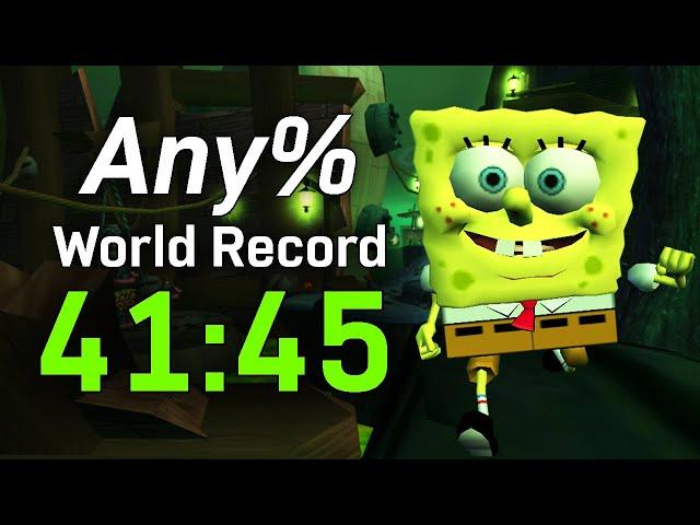 Any% World Record 41:45 - SpongeBob SquarePants: Battle for Bikini Bottom Speedrun