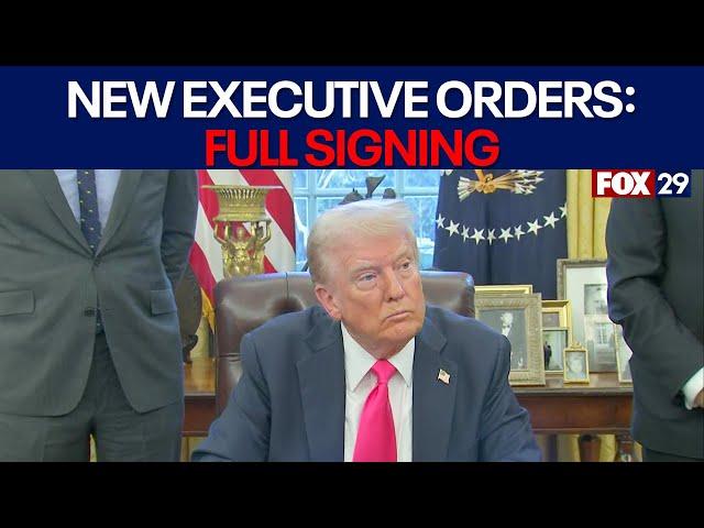 FULL SIGNING: President Trump signs new executive orders