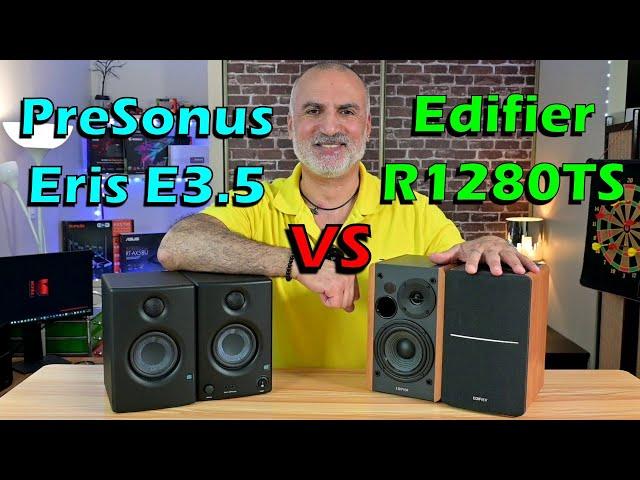 PreSonus Eris E3.5 vs Edifier R1280TS - Sound test & full review