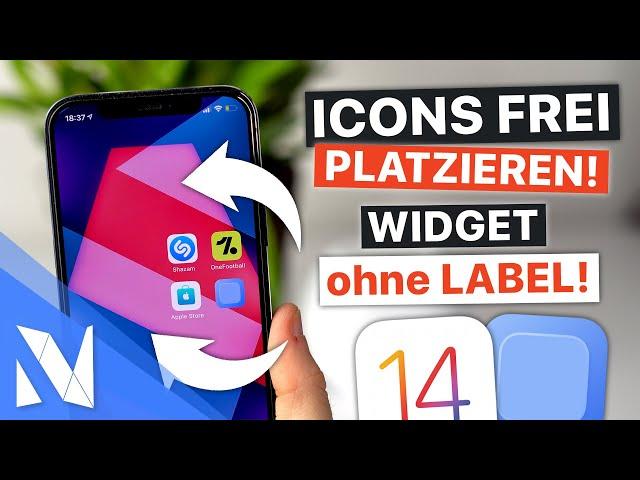 Tutorial: iPhone Apps frei platzieren - iOS 14 Widget OHNE Label (MD Blank)! | Nils-Hendrik Welk