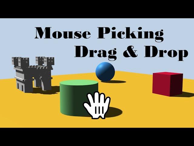 three.js Raycaster - Tutorial for mouse picking / drag & drop
