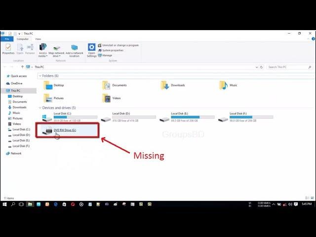 DVD Drive Missing windows 10 Eazy Solved