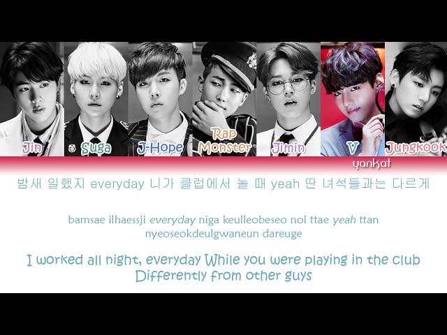 BTS (Bangtan Boys (방탄소년단) - Dope/Sick (쩔어) (Color Coded Han|Rom|Eng Lyrics)