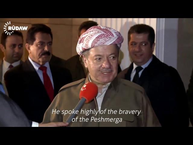 President Barzani talks to Rudaw before holding joint press conference with Francois Hollande