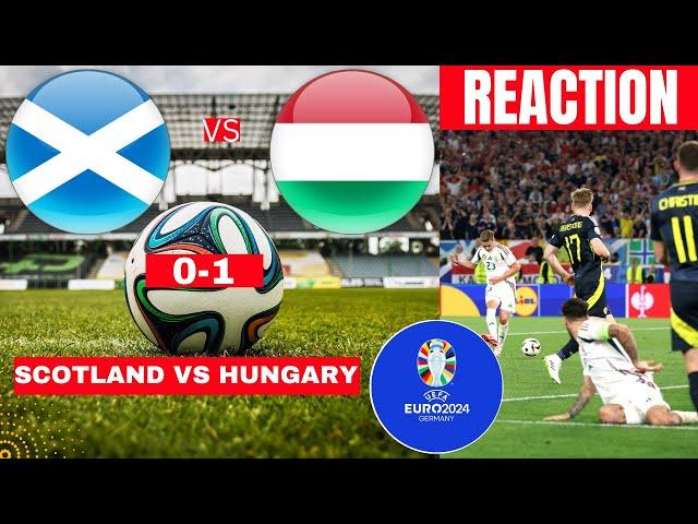 Scotland vs Hungary 0-1 Live Stream Euro 2024 Football Match Score Commentary Highlights Vivo Direct