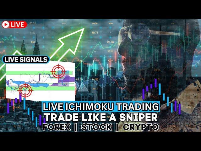 Live Ichimoku Trading - Sniper Trading US30 XRP USDMXN