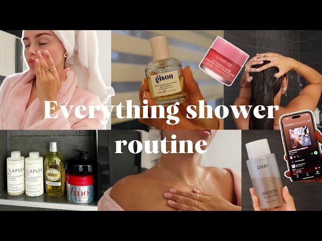 EVERYTHING SHOWER ROUTINE: hair care, skin care, body care & hygiene tips 🫧