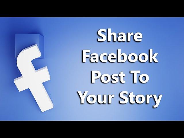 How To Share Facebook Post To Story