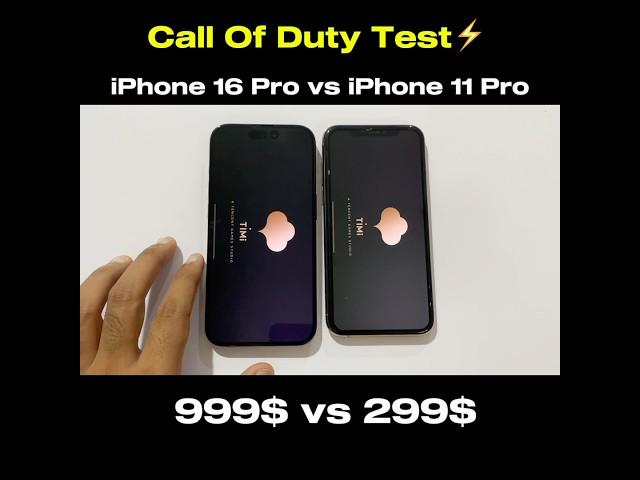 IPHONE 16 PRO VS IPHONE 11 PRO - Call Of Duty TEST