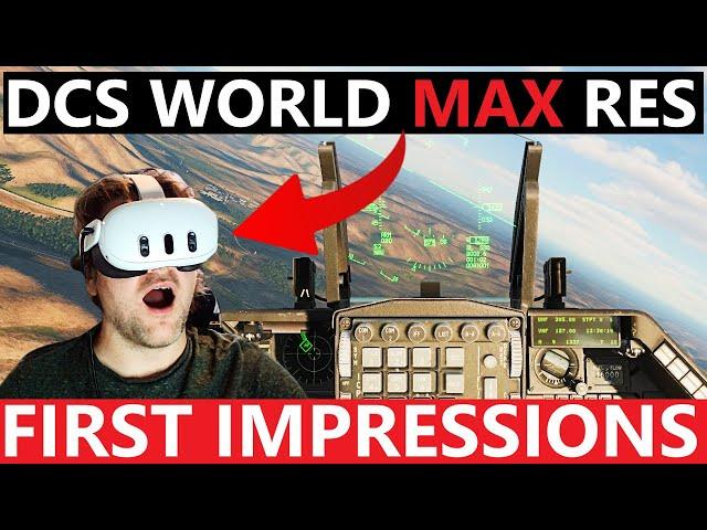 QUEST 3 in DCS WORLD: BETTER than REVERB G2? First Impressions MAX RESOLUTION! | PC VR RTX 4090