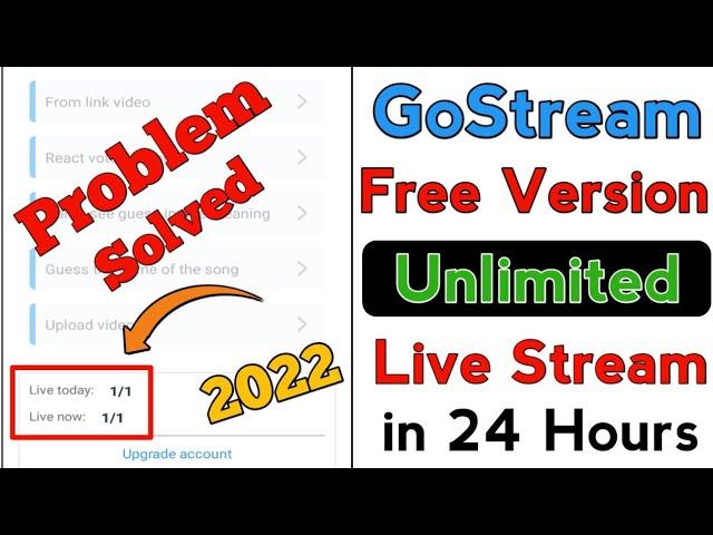 Unlimited Live Stream Through GoStream 2022