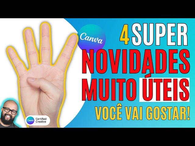 Canva como usar 4 SUPER novidades MUITO ÚTEIS CANVA -  Novas funcionalidades Canva 2021