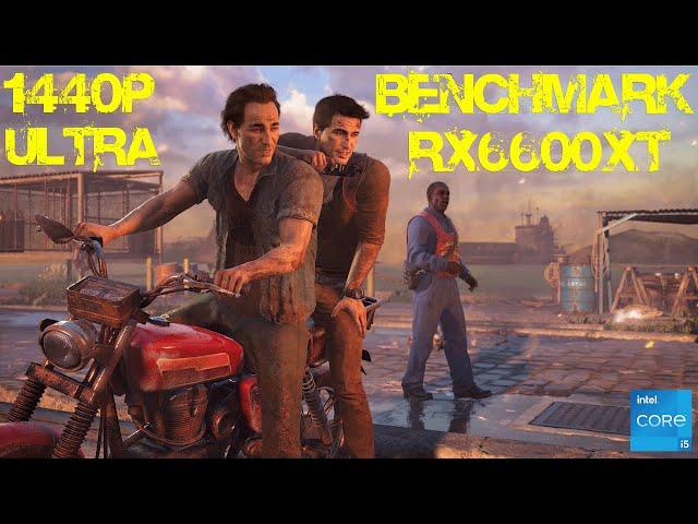 Uncharted 4: A Thief's End PC Benchmark 1440p Ultra Settings - RX 6600 XT/i5-12400f