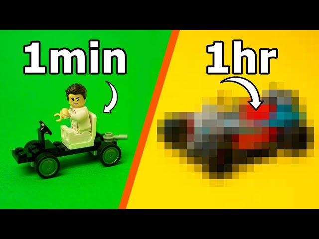 WHAT LEGO CAR CAN I MAKE IN 1 HOUR?