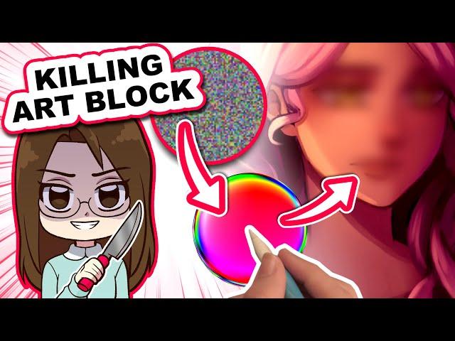 Killing my ART BLOCK with a TikTok Art Challenge! 