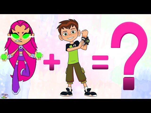 Teen Titans Go! Transforms Raven Ben 10 Starfire Robin Surprise Egg and Toy Collector SETC