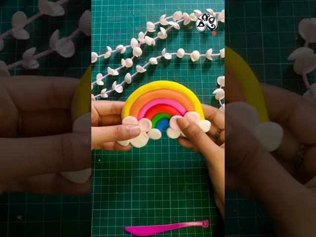 Rainbow | Crafting magic with clay! #howtoart #art #painting #diy #craft  #craftideas