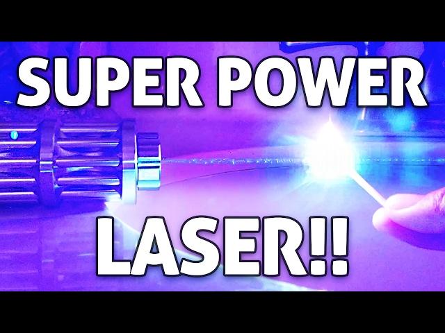 SUPER POWERFUL 5,000mW Handheld LASER!! Hands-on Burning Experiments!