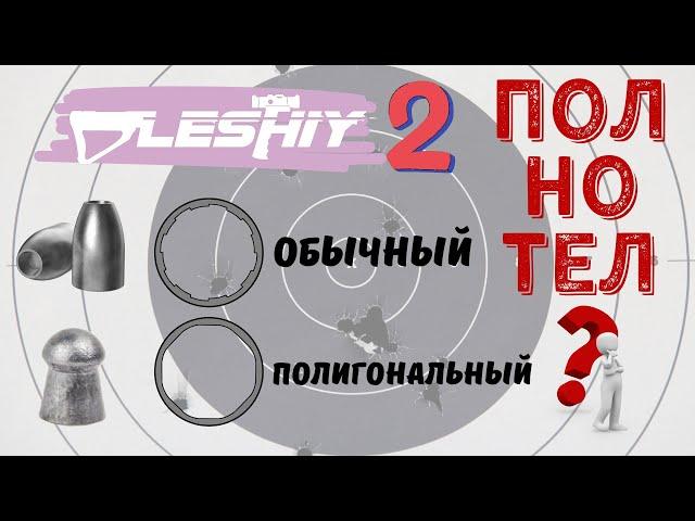 Леший 2. Полигональный ствол. Стоит ли овчинка? Отстрел JSB Slug 3?25.  Отстрел на 50 метров на кучу