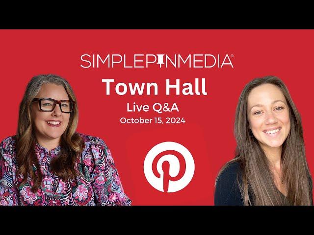 FREE (LIVE) PINTEREST TOWN HALL (Oct 2024)