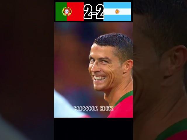 Portugal VS Argentina 4-3 Ronaldo Hat-tricks  FINAL Imaginary Match Highlights & Goals