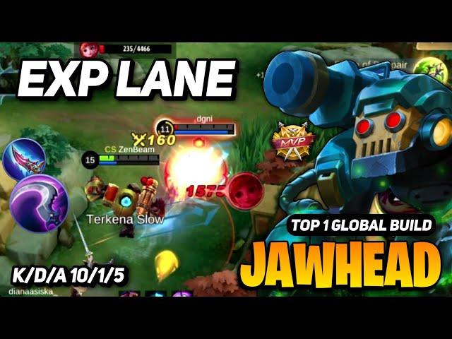 EXP LANE Jawhead Best Build 2023 [ Jawhead Top 1 Global Build ] Mobile Legends