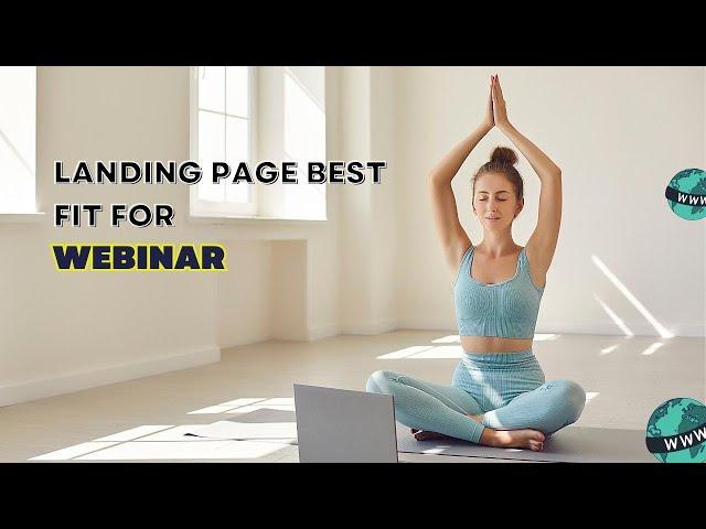 Elementor Landing Page Templates Best Fit To Host A Webinar.