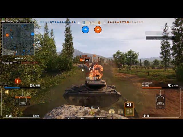 WOT CONSOLE PS4 / T77 / Gameplay