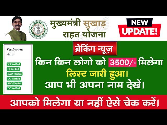 mukhyamantri sukhad rahat yojana ka paisa kaise check kare | आपका पैसा आएगा की नहीं ऐसे चेक करें ।