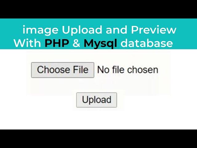 How to upload image to MySQL database and display it using php