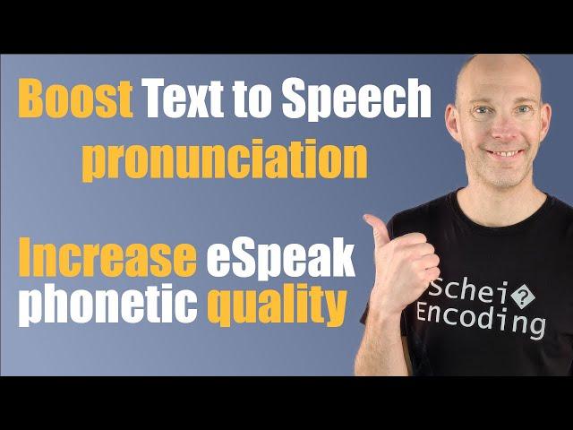 Increase Text to Speech pronunciation quality with eSpeak | Tutorial