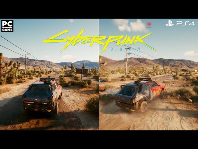 CYBERPUNK 2077 PS4 vs HIGH END PC Comparison