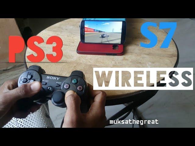 Wireless connect PLAYSTATION 3 REMOTE CONTROL TO SAMSUNG S7/S8/Note8